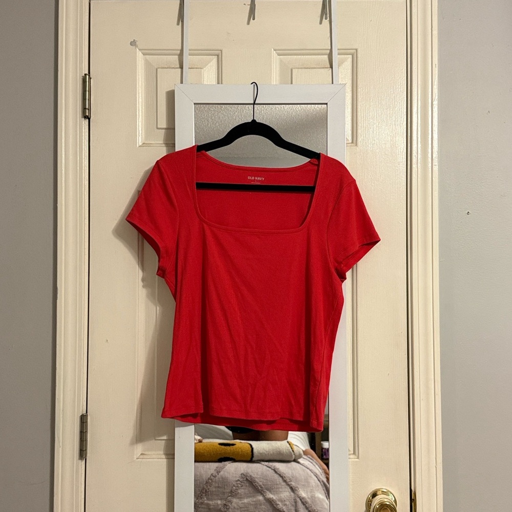 Old Navy square scoop neck top size XL